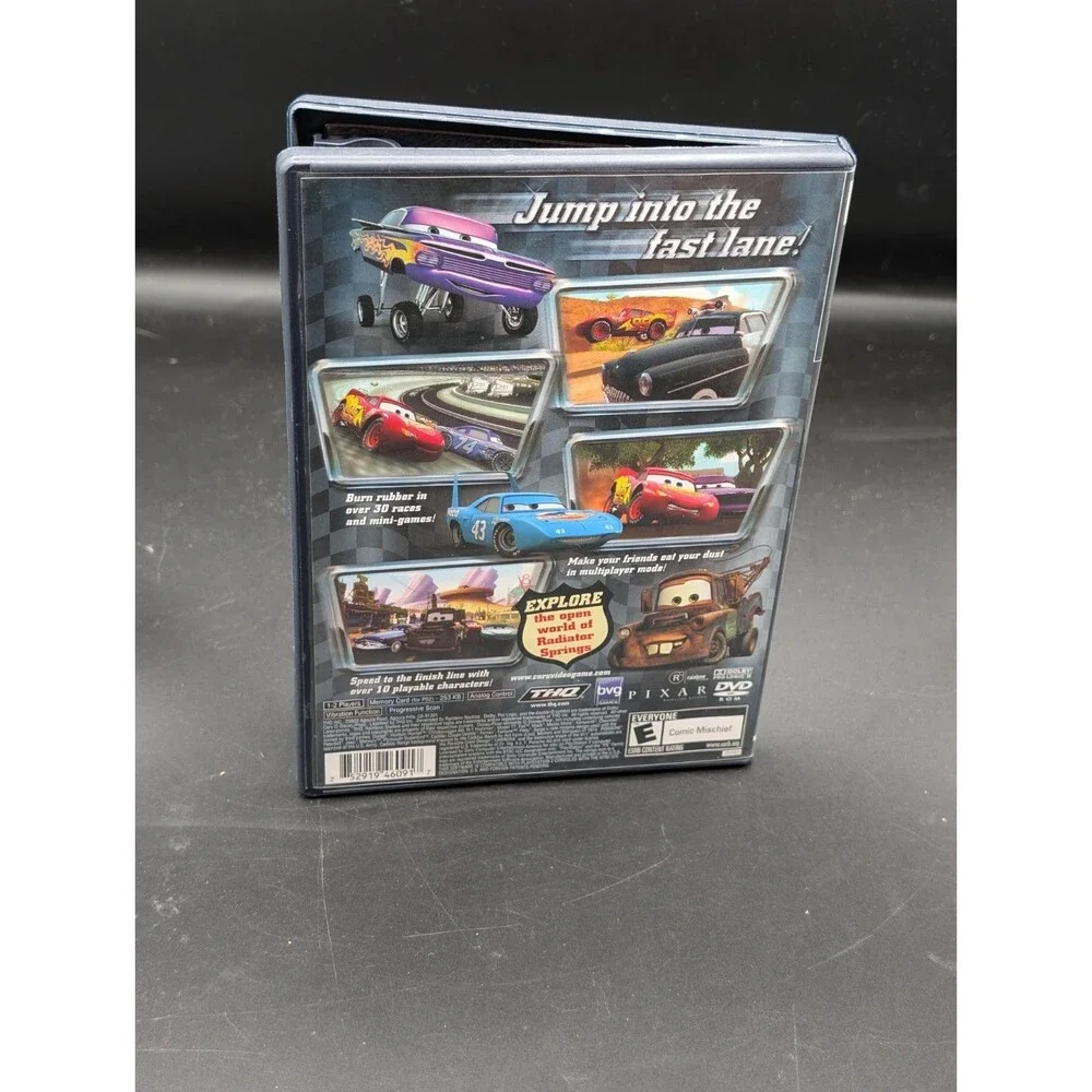 Disney Pixar Cars Sony PlayStation 2 PS2 CIB Complete w Manual Black Label